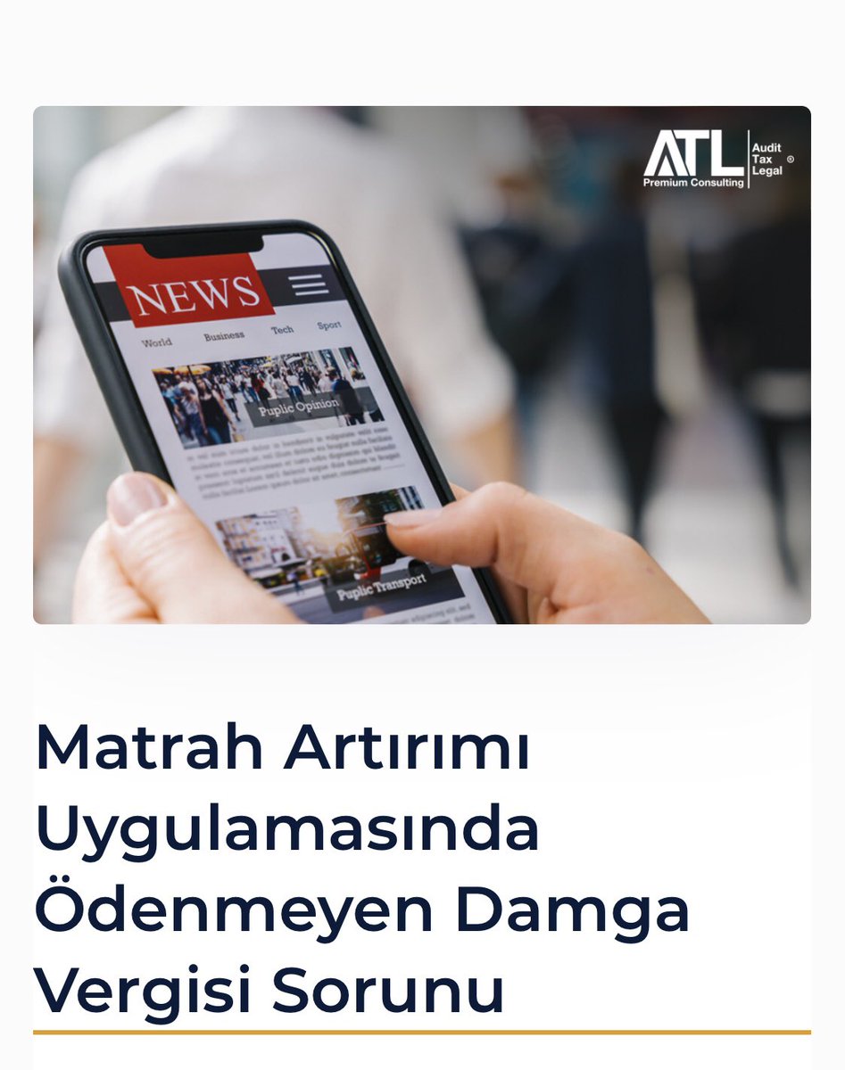 “Matrah Artırımı Uygulamasında Ödenmeyen Damga Vergisi Sorunu” adlı makalemiz web sitemizde yayımlanmıştır. 

atldenetim.com/makaleler/matr…

#gelir #kurumlar #vergi #matrah #7326 #damga #ödeme #kanun #tebliğ #hukuk #yargı #dava #smmm #ymm