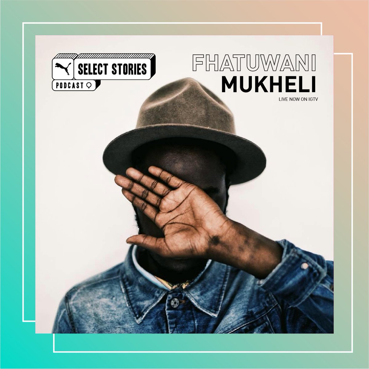 PUMASouthAfrica's tweet photo. #SelectStories presents  @fhatuwaniMukhel , co-founder of creative collective I SEE A DIFFERENT YOU and creative director 📸 Watch now on @pumasouthafrica IGTV 📺   Hosted by the O.G storyteller @frypanmfula  🎙️ https://t.co/1dhSHbMKgN