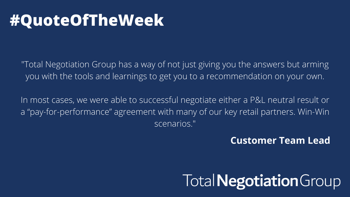 Tot_Negotiation's tweet photo. At Total Negotiation Group, we always add lasting value to the teams we work with.
If you’re interested to find out how we can support you, please email us at info@totalnegotiation.com!

#TotalNegotiation #NegotiationSupport  #VirtuallyBrilliant #SupplierPartner  #Consulting https://t.co/ccIjxIcREk