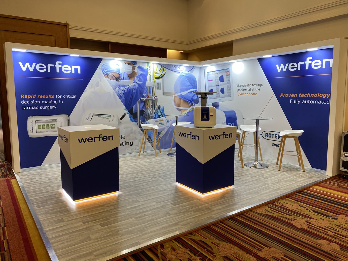 dc3design's tweet photo. Our lovely stand for #werfen @SCPS_perfusion #medical @ChesfordGrangeQ #dc3design #exhibitions #events #medicalevents #healthcare #healthtech https://t.co/XOdv2JOkXB