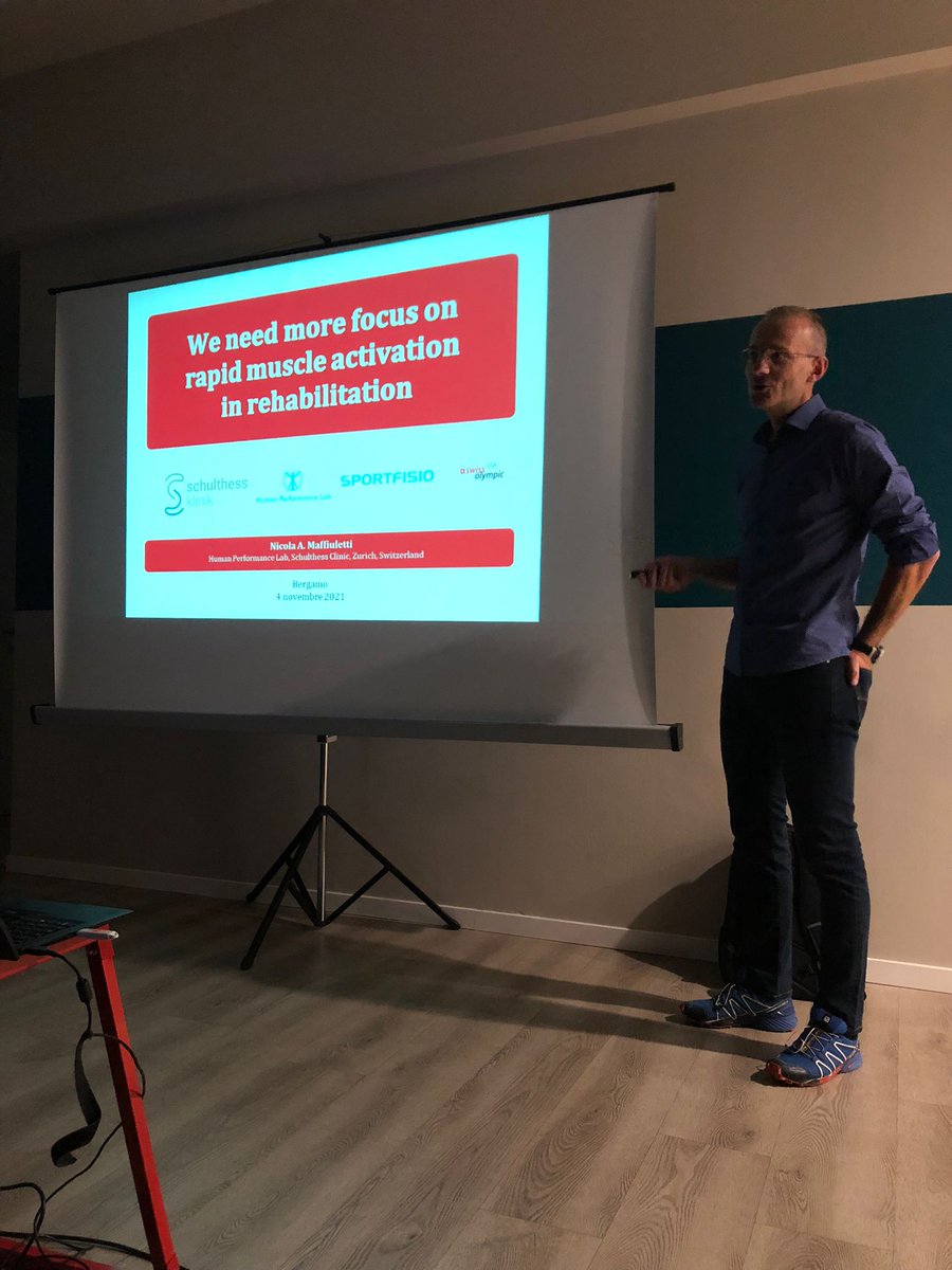 lucamae1987's tweet photo. Absolute TOP QUALITY evening at ReAct - Fisioterapia & Performance (Bergamo - Italy) learning from Nicola Maffiuletti - Head of Research Group Human Performance Lab (Schulthess Klinik, Zürich)
#physiotherapyappliedscience https://t.co/P7MVrDlJ6d