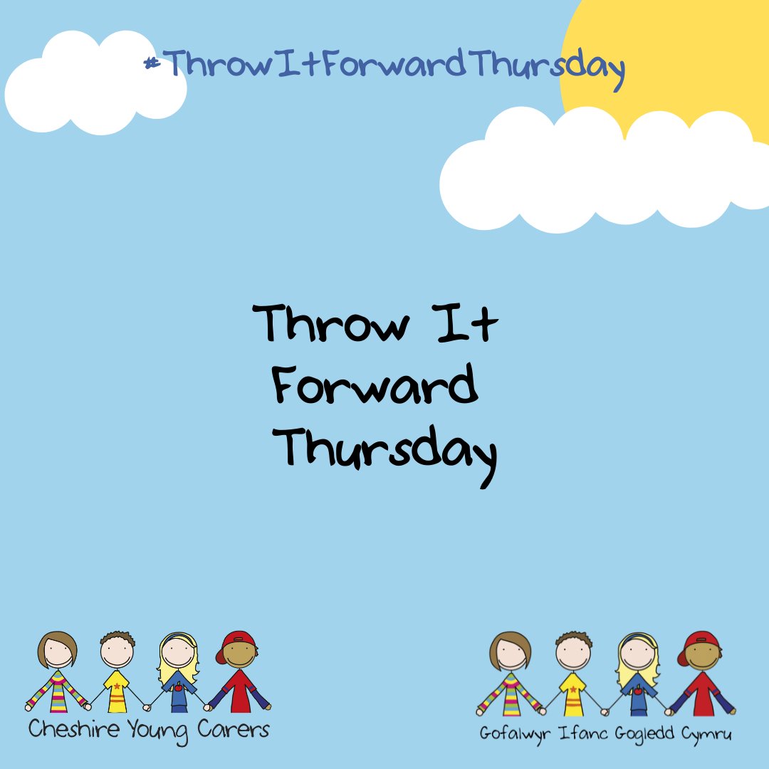 CYC_youngcarers's tweet photo. #throwitforwardthursday
Why not find five minutes to take a break from your busy schedule to do something you enjoy.
#charity #wellbeing #youngcarers https://t.co/x06Ouc3J5X