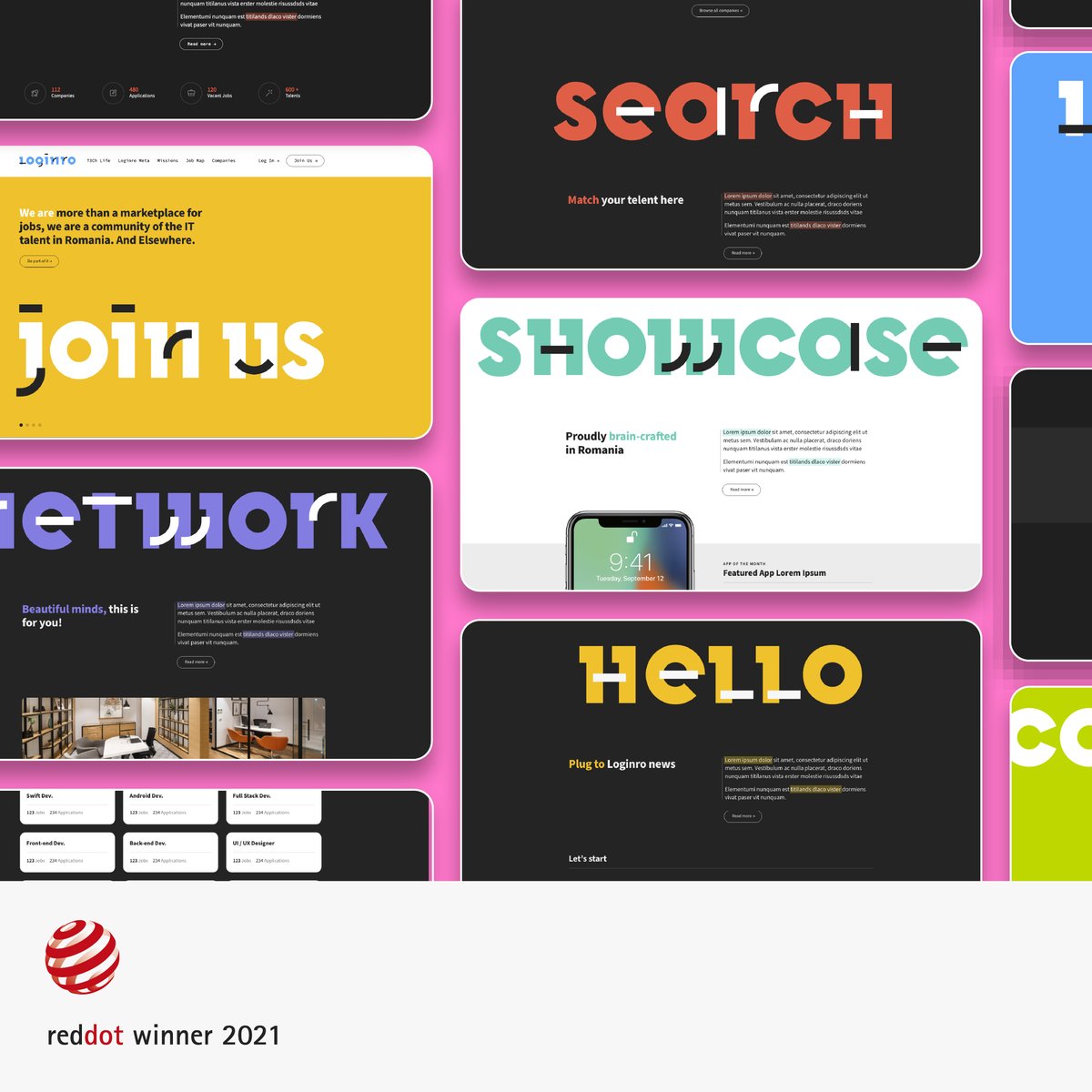 Exciting news: our branding project <a href="/LoginroC/">Loginro.com</a>, launched earlier in 2021 and developed by <a href="/CiprianBadalan/">ciprian badalan</a> (concept &amp; logo design) and <a href="/CipriantRobu/">Ciprian Robu</a> (identity program &amp; creative applications) has received a <a href="/reddot/">Red Dot</a> design award in Brands &amp; Communication Design. 
#designexcellence