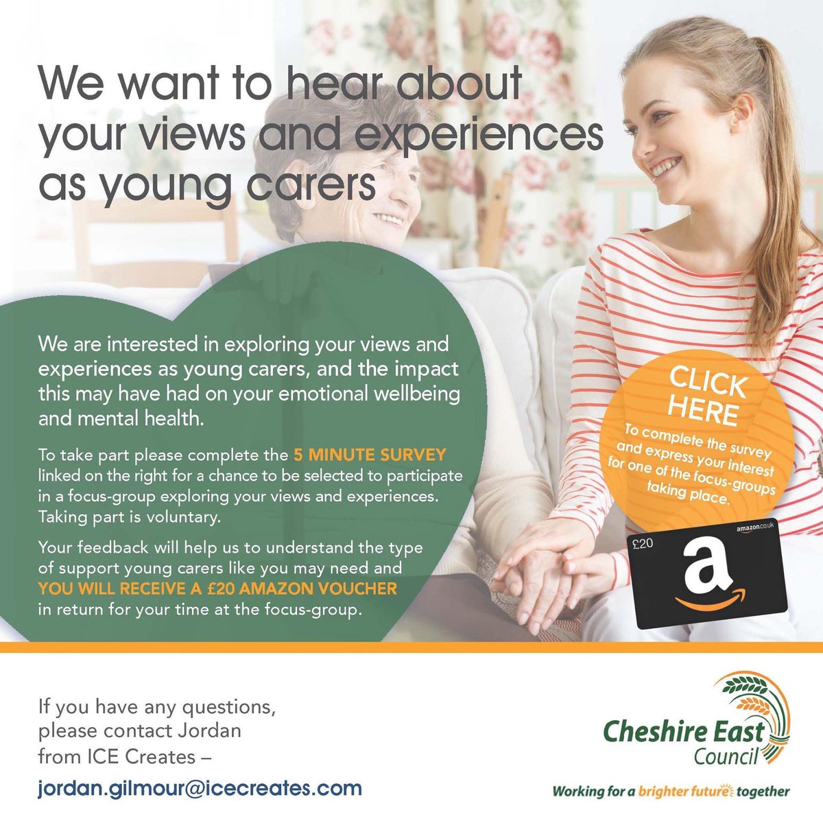 Cheshire East want to hear about your views and experiences as young carers.  We would be very grateful if you would complete the survey: #youngcarers #survey #cheshireeast #cheshire #family 
surveymonkey.co.uk/r/CECYoungCare…