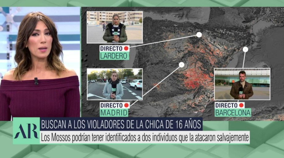 vamosavert5's tweet photo. Buscan a los autores de la salvaje violación a una menor de 16 años en Igualada. Ya ha salido de la UCI, aunque sigue sin recordar nada. Su madre ha pedido al presidente del Gobierno más protección para las mujeres. Comienza #AR5N > https://t.co/SLXWZr9ZfU https://t.co/JBMAuCIAmK