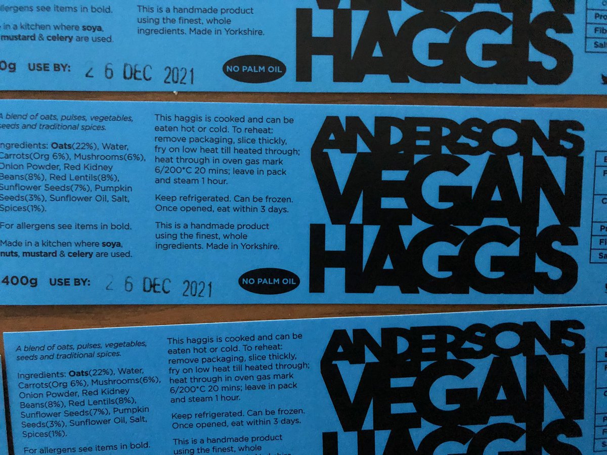 Order your #vegan #haggis now for #Christmas #Christmas2021 #eatlessmeat #family #friends 💚🌿