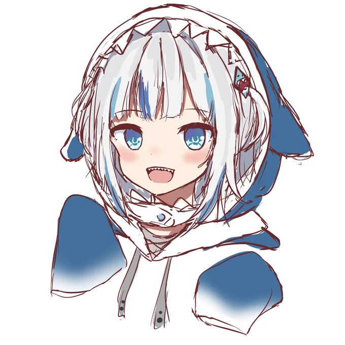 ぐらちゃん🦈
#落書き #イラスト #gawrt
#絵描きさんと繋がりたい 
#イラスト好きさんと繋がりたい 