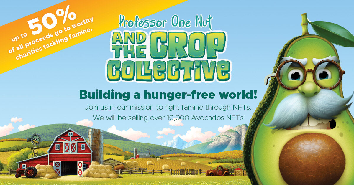 cropcollectNFT's tweet photo. Committed to ending famine! 🔥
Join us in our mission to fight against famine through NFTs. We will be selling over 8,888 Avocado #NFTs, with up to 50% of every sale going to support charities fighting against global famine. 🎯

#nftart #nftdrop #nftcollectibles #hungerfree https://t.co/yuXoSAKhri