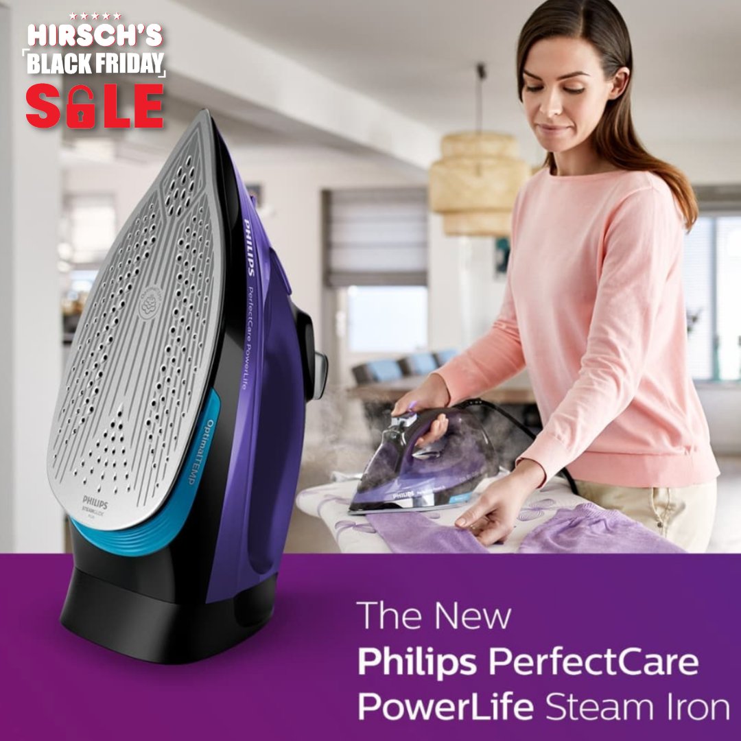 HirschHomestore's tweet photo. Experience a powerful and intelligent iron for fast, perfect results in no time with the @PhilipsSAfrica Perfect Care Steam Iron this #BlackFriday month 🤩 Shop Now ➡️ https://t.co/L7KpGHEn7H https://t.co/C9m1D5hLAw
