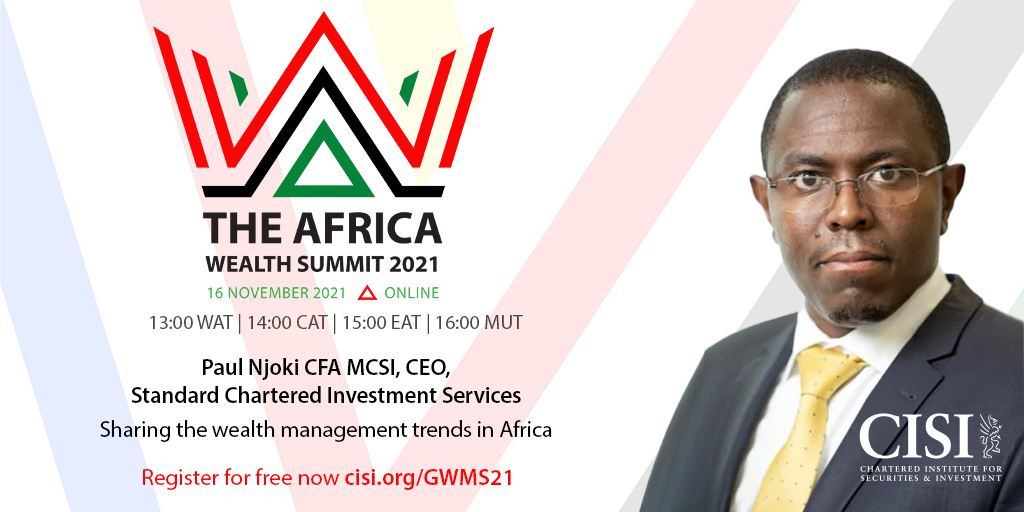 CISI's tweet photo. Don’t miss out on what Paul Njoki CFA, MCSI and all our experts have to say at The Global Wealth Summit series this month!
Find out more: https://t.co/UK3WEhLVET
#CPD #wealthmanagement #YourCompetitiveEdge #BeAProfessional #globalwealthsummit https://t.co/B1aCjfaHJa