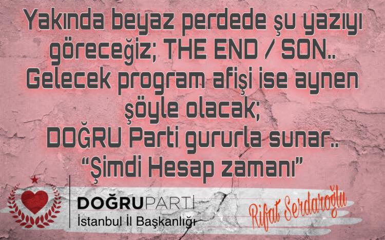 #ŞimdiHesapZamanı  #TheEnd