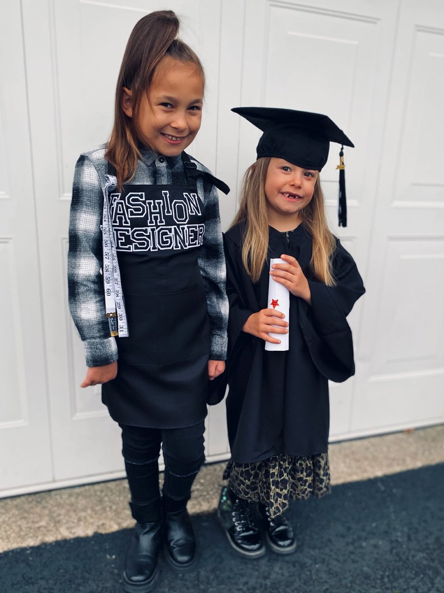 KirstyHugDent's tweet photo. The Girls are ready for
'What they want to be when they grow up' Day Today.
Fashion Designer & Graduating as a Teacher ⭐️
@ysgolbrynhedydd @YBHEarlyYears #fashiondesigner #graduating #teacher #weekofwork #CareerGoals #dressup https://t.co/AJ0fZBT4vn