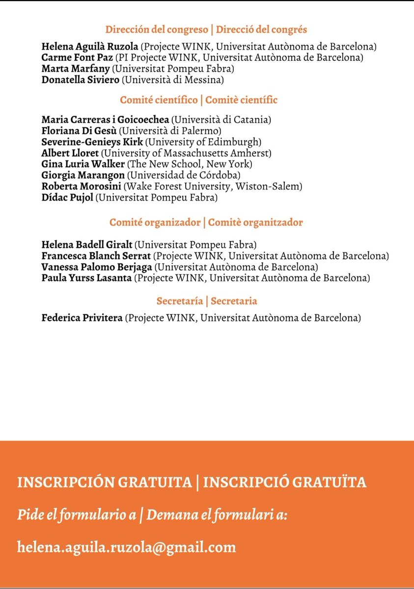 ProjectWink's tweet photo. 29-30 nov.: aquí tenéis el programa definitivo de nuestra Jornada sobre Traducción. ¡No os la perdáis! Presencial o en streaming. Inscripción gratuita.

#giornatatraduzione7
#traducció #traduccióliteraria #traducción #traducciónliteraria #earlymodern #escritoras #escriptores https://t.co/UIGw5jffY8