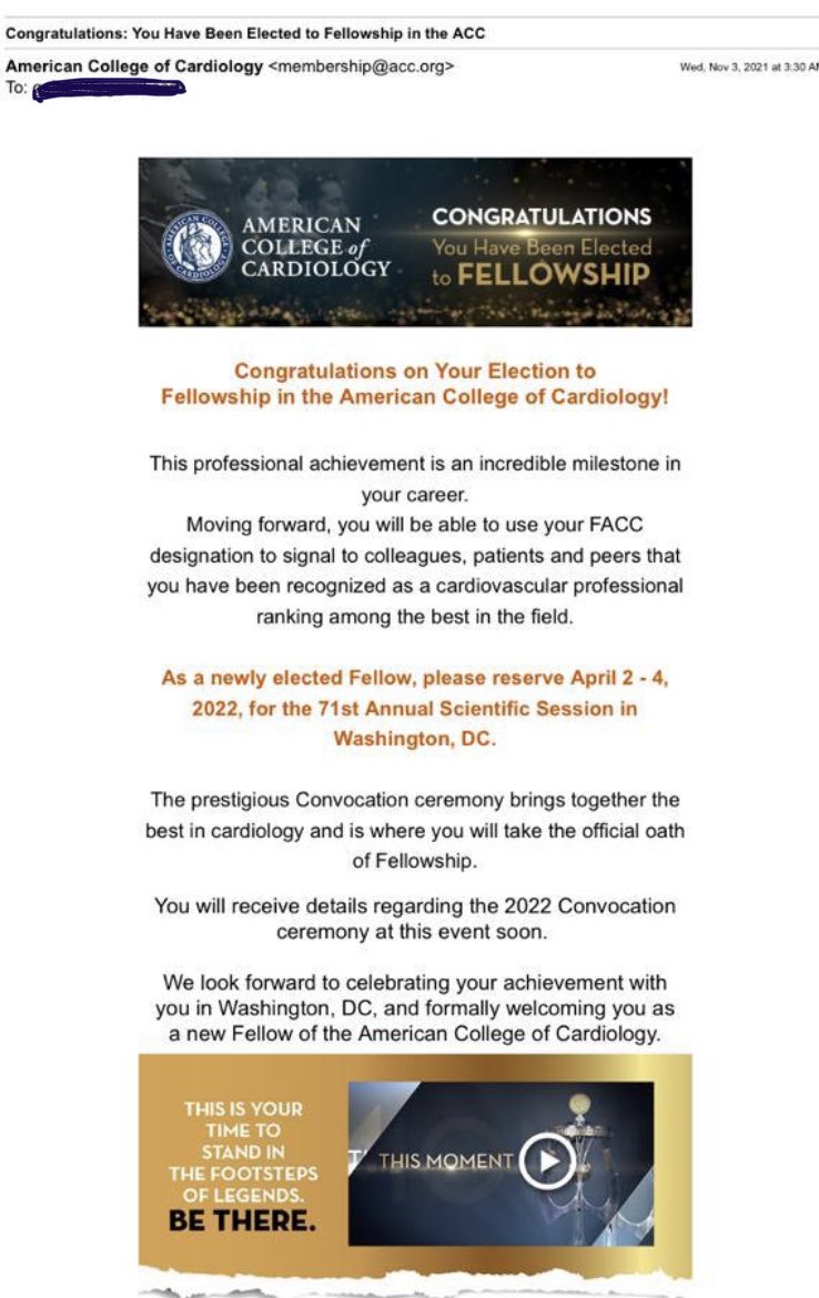 Atul_kaushik99's tweet photo. A perfect Diwali 🪔 gift 🎁 from ACC! After being elected as FESC earlier this year, now elected for fellowship at American college of Cardiology! Happiness 😊@KalikaDubey @DrSurendrapat12 @DrSurendraPate3 @heart_mk3 @supermicrobiome @nayanagarwal85 @dr_PujanShah @aiims_jodhpur https://t.co/3CrNHqXJxG