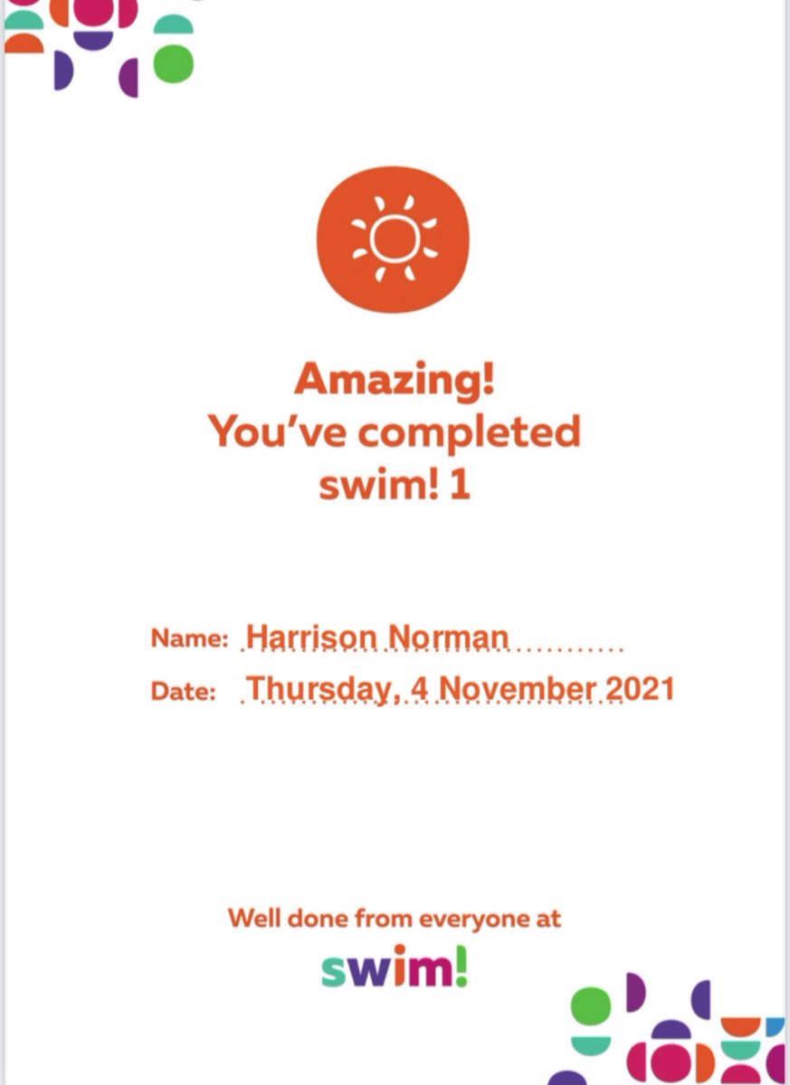 FaithKnott's tweet photo. @FPS_2_Hedgehogs Harrison completely level 1 at swim last night and got star of the week again ⭐️ he wanted to let you know and show you a picture https://t.co/MrSNU8byx1