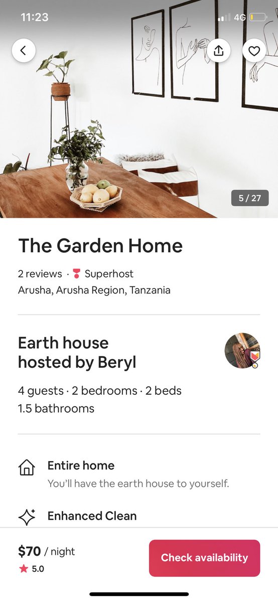 Hazelberyl's tweet photo. If you are coming to Arusha and need a place to stay , I have a cozy Airbnb 10 minutes away from town.

https://t.co/a8Cw5uAqy5 https://t.co/ueziPDETvB