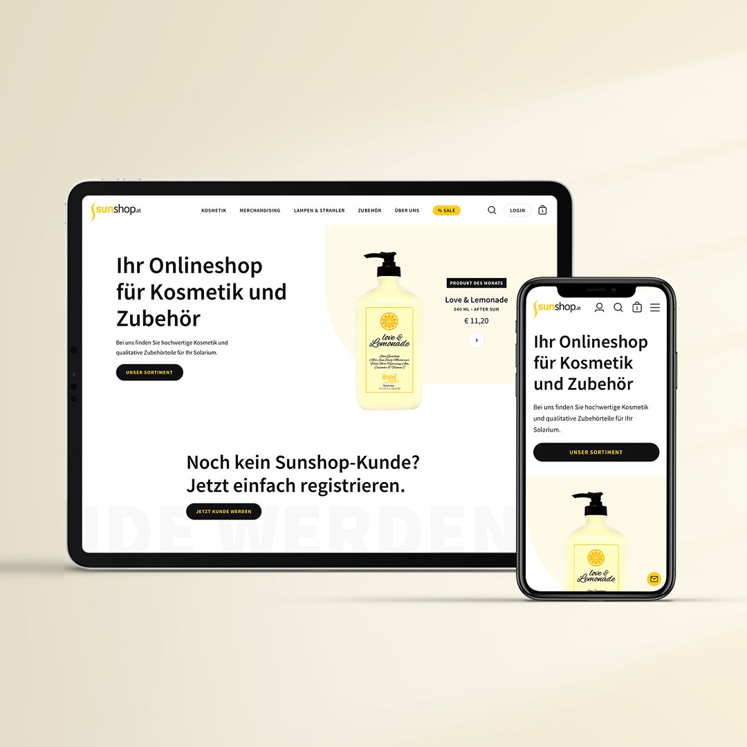 probots_io's tweet photo. The sun is shining everywhere... or everytime. We designed and developed the new onlineshop for https://t.co/Ge3qo5QwXp . And of course it’s super user friendly. To higher the #UX we integrated a new search and filter system. Check it out and tan up your life 😉
#design #webdev https://t.co/gLGGWaHlWU