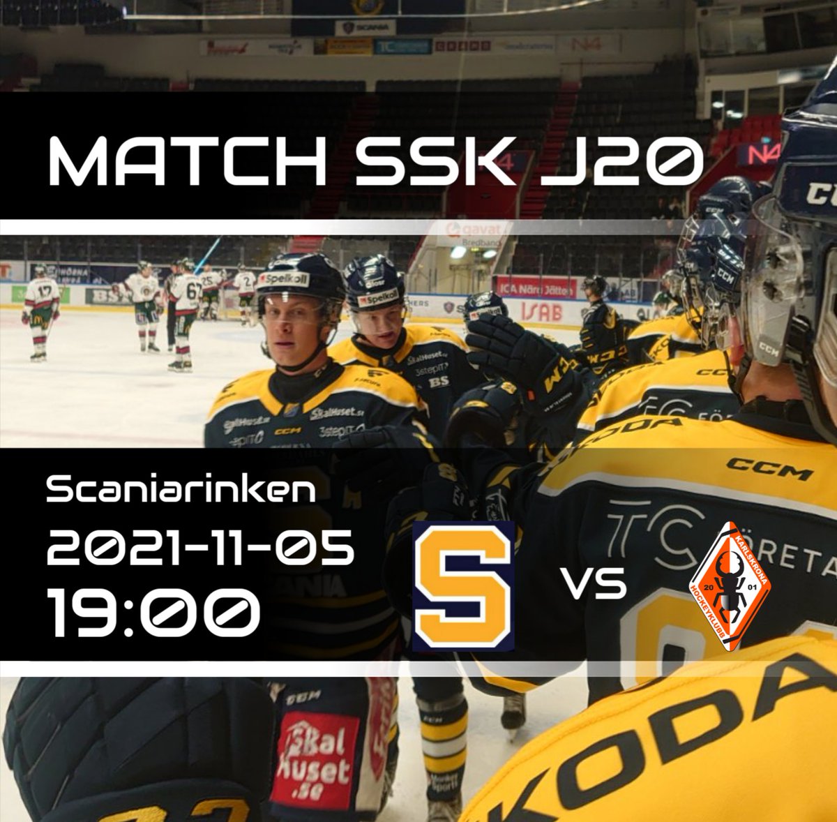 Bacciskungen's tweet photo. G A M E D A Y
Har du abstinens under uppehållet?
Bara lugn, ikväll har du chansen att se livehockey igen!
SSK J20 möter Karlskrona i Scaniarinken,
- är Sjölund så snabb som han såg ut i A-lagets match senast?
Ni som är på plats får se..
#instaSSK #SSKJ20 #FRAMÅTSPORT #tillsammans https://t.co/bxOXOHFJSG