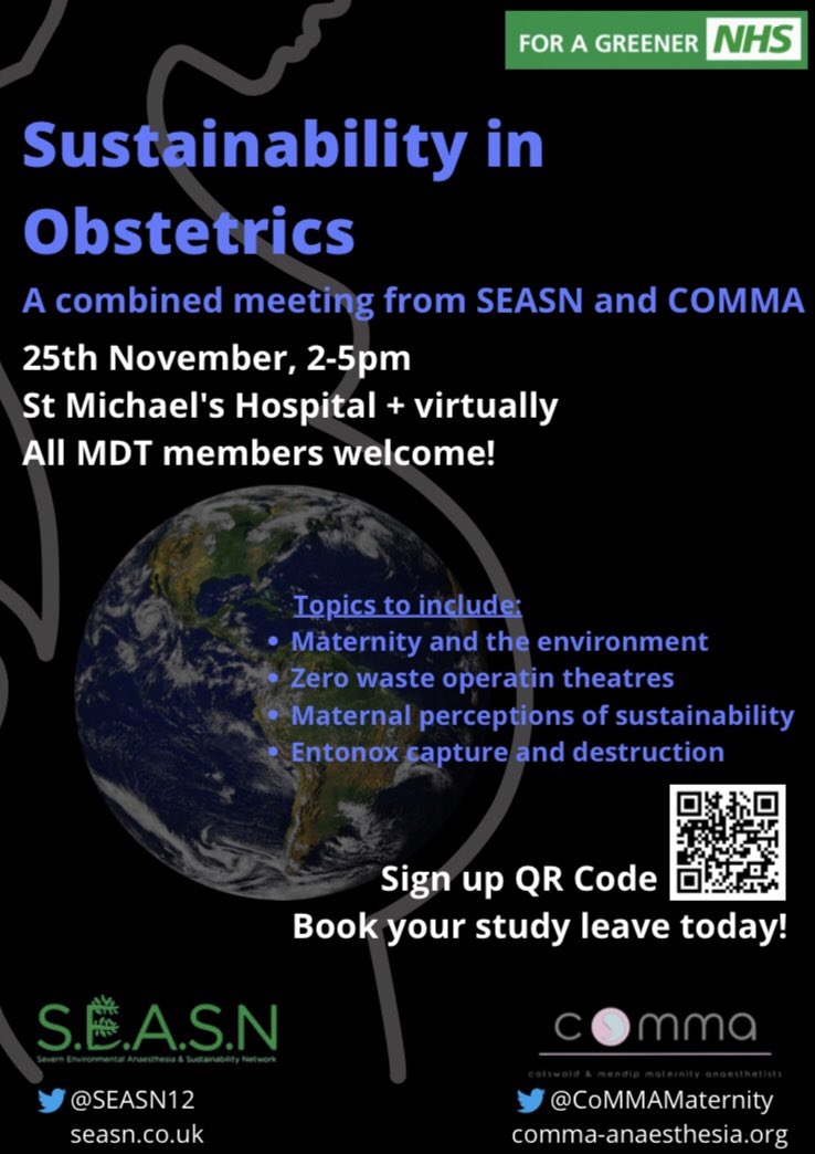 CoMMAMaternity's tweet photo. COMMA/SEASN collaboration - the details are here!! 

All members of the obstetric MDT invited! 

Register (QR code/ link below) for Face2Face, or log in virtually on the day, to hear some local heroes discuss how we can be better in obstetric theatres! 

https://t.co/2pA5Q4LyvR https://t.co/jMbtUh3hWI