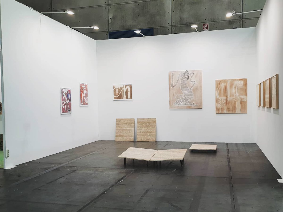 LaviaGilda's tweet photo. @ArtissimaFair with the artists Petra Feriancovà and Carla Grunauer 

Main Section | Pink B booth 16 https://t.co/iV6rlijFFr