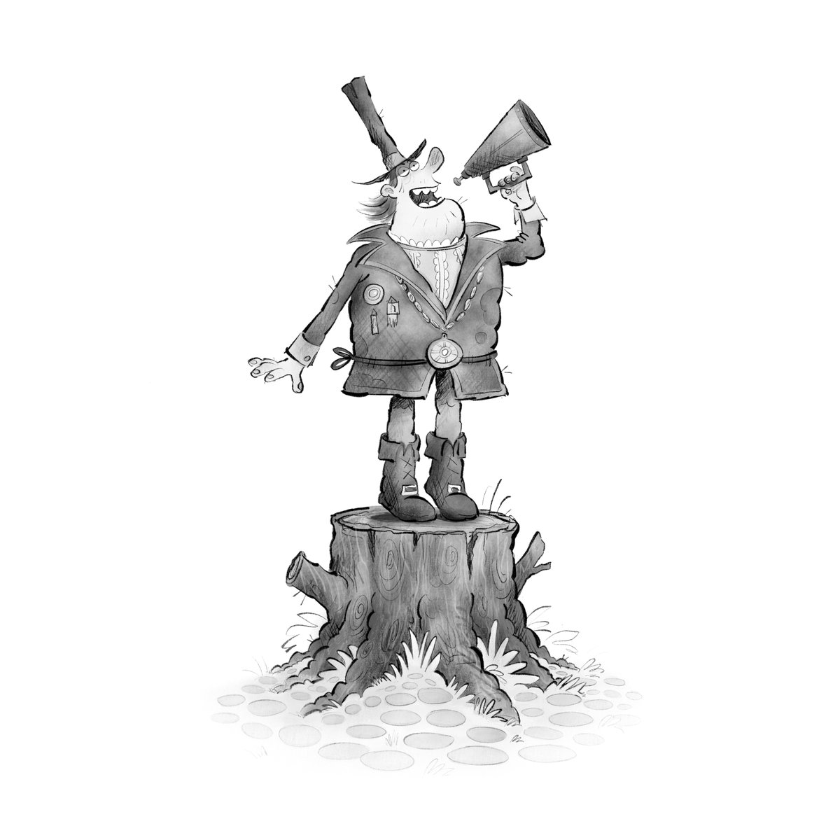 ghibault's tweet photo. Meet the Mayor from ‘Monster Hunting for Beginners’, written by @ianmmark --- #illustration #characterdesign #monsterhuntingforbeginners https://t.co/Dj8gHH8V8p