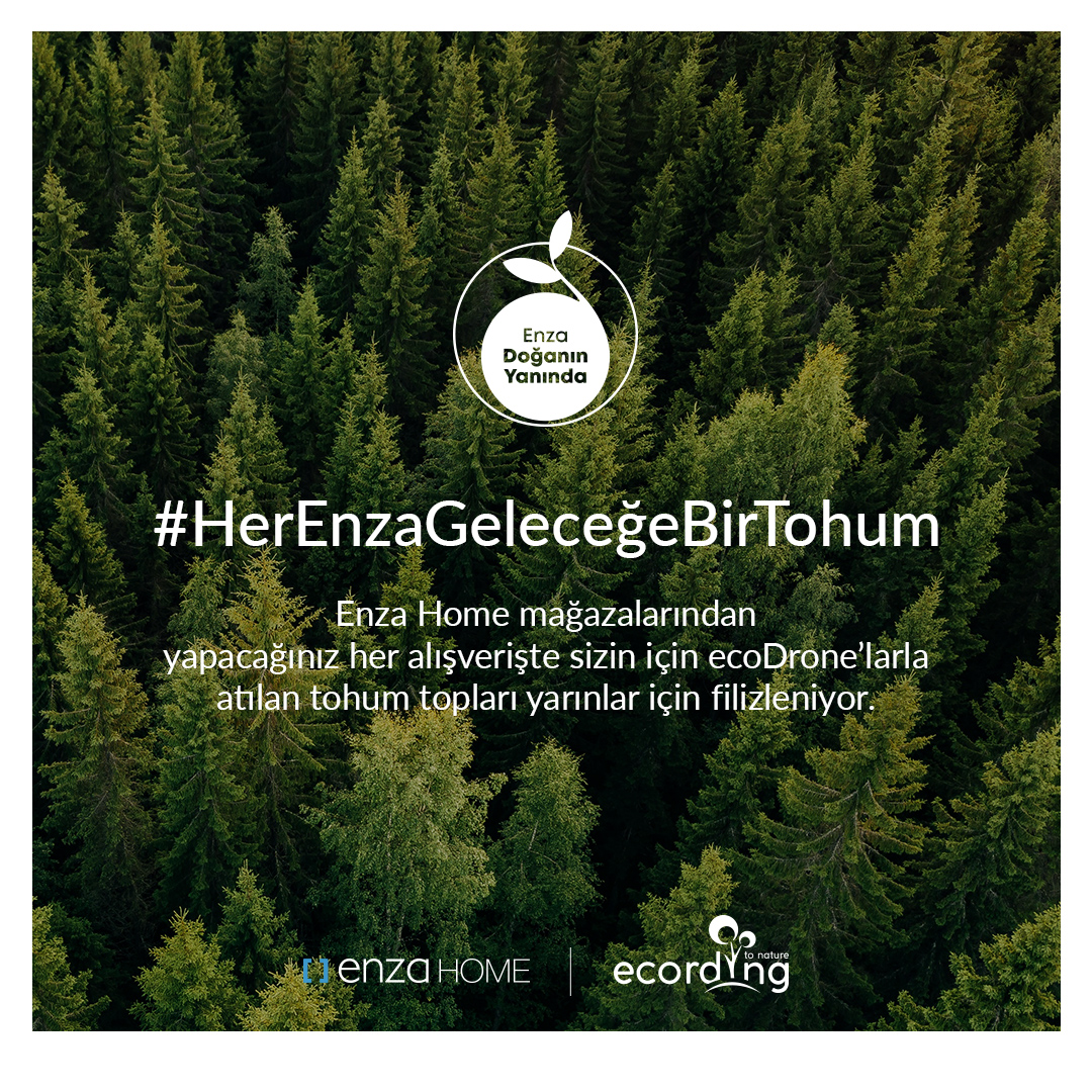 Enza_Home's tweet photo. Ormanlar hem birçok canlıya yuva olurken hem de büyük miktarda karbon depolayarak atmosferdeki karbon dengesini düzenliyor. Bizde "Her Enza Geleceğe Bir Tohum" projemizle müşterilerimiz adına tohum topları atarak yeni ormanlar yeşermesine katkı sağlıyoruz.
#EnzaHome #Ecording https://t.co/nTlurd694O
