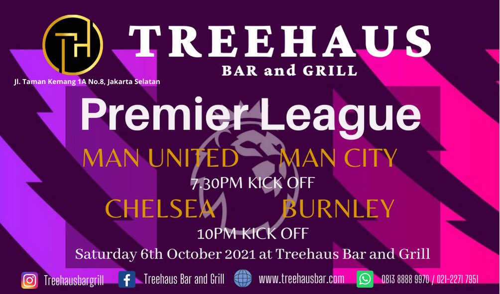 Teman2 <a href="/UtdIndonesia/">@</a> <a href="/ManUtd_ID/">Manchester United</a> <a href="/indo/">indo</a> yg mau nobar derby Manchester bisa langsung dateng ke TREEHAUS BAR &amp; GRILL kemang ya besok.