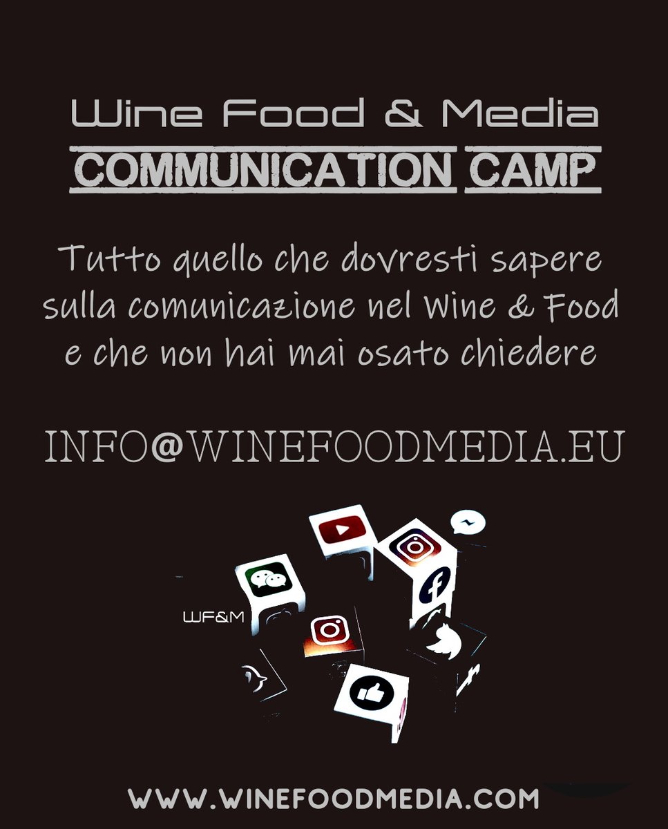 WineFoodMedia1's tweet photo. Presto il secondo #ComCamp di Wine Food &amp; Media in presenza.
#winefoodmedia #comunicoquindiesisto #raccontiamostoriedisuccesso https://t.co/rMWaQZAy6o