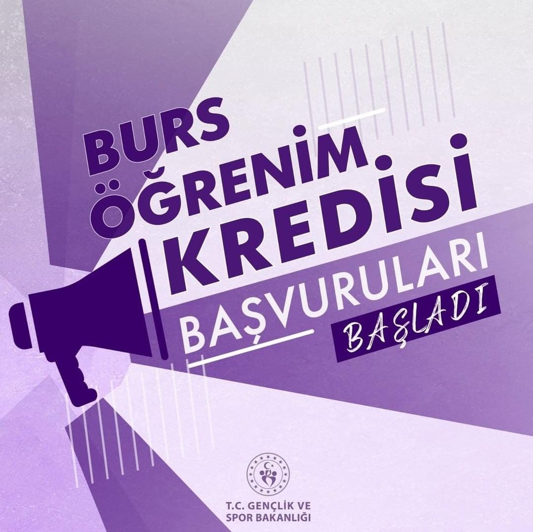 Tüm öğrenci arkadaşlarımızın dört gözle beklediği haber geldi👀

Gençlik ve Spor Bakanlığı  Burs ve Öğrenim Kredisi başvuruları başladı. 
 
Son başvuru❗8 Kasım saat 23.59 ⌛