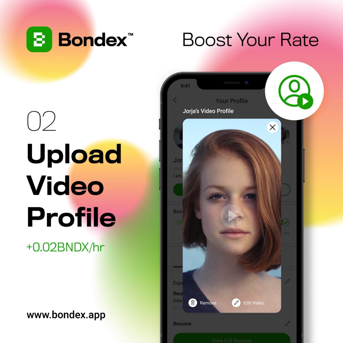 Boost your profile by uploading your video profile 💥

play.google.com/store/apps/det…

apps.apple.com/pk/app/bondex-…

#appupdate #tokens #profile #talentrevolution #tech #blockchain #bondex
