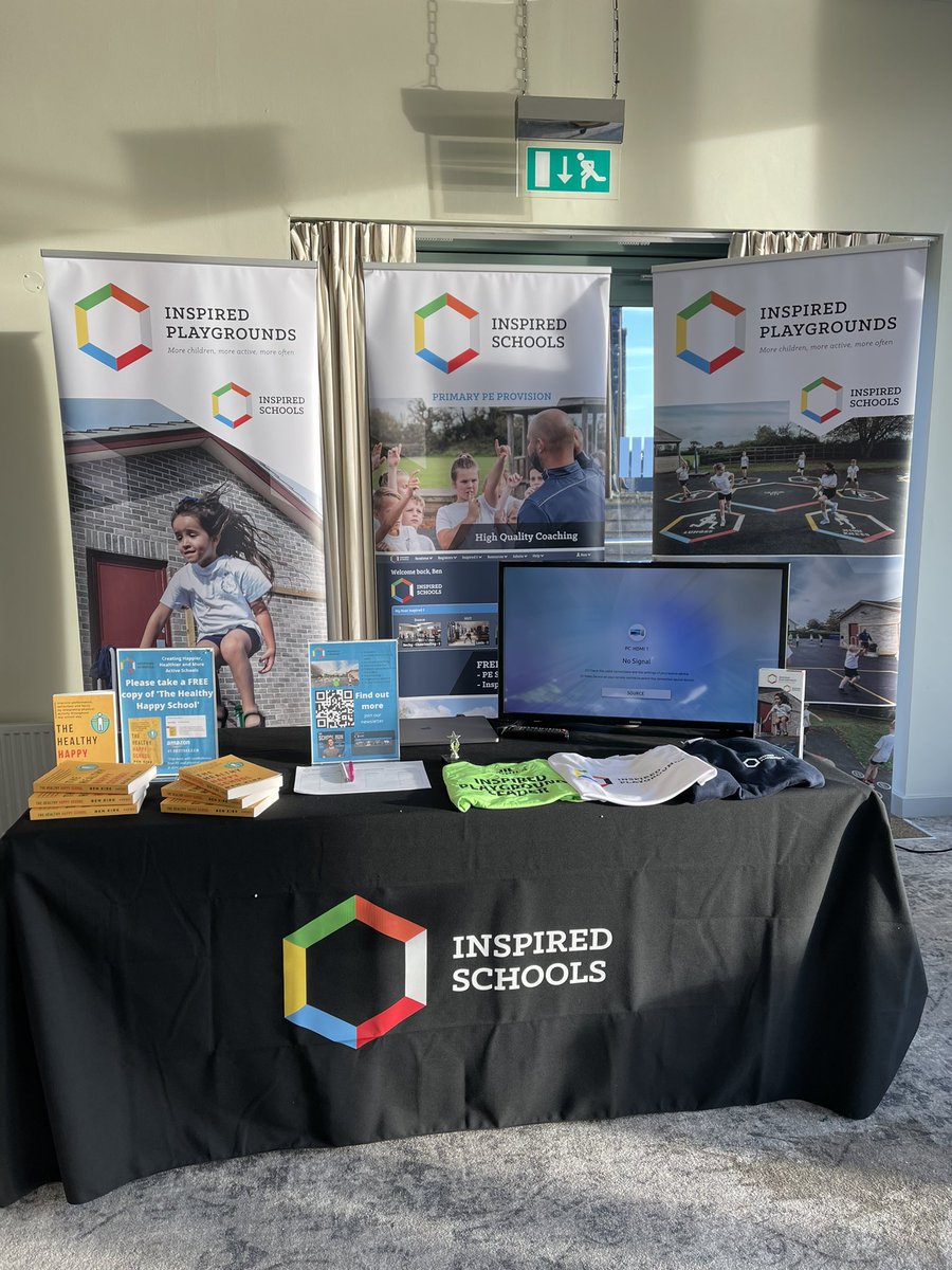 benkirk8's tweet photo. Can you spot our new addition to the PE conference display? Yet to visit a better venue for a conference!
Looking forward to meeting new schools and some existing partner schools ๐ #primarypeconference https://t.co/M5exzhUNI7