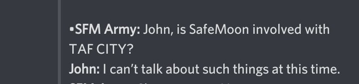 nebelschwarz's tweet photo. When asked if safemoon is involved in TAF City....

A clear no sounds different 👀 or what do you say?  #SAFEMOONARMY #SAFEMOON let's be surprised 🤯🔮 https://t.co/oSxss41odG
