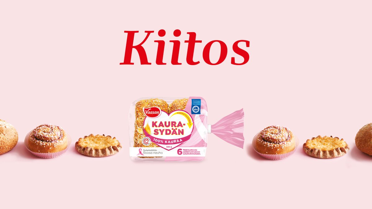 Yhteistyössä on voimaa! Keräsimme yhdessä sisaryrityksemme <a href="/UnibakeSuomi/">Lantmännen Unibake Finland</a> kanssa tämän vuoden <a href="/Syopasaatio/">Syöpäsäätiö</a> Roosa nauha -kampanjassa 62 506 euroa. Lämmin kiitos kaikille tähän tärkeään asiaan osallistuneille💗 #vastuullisuus #roosanauha