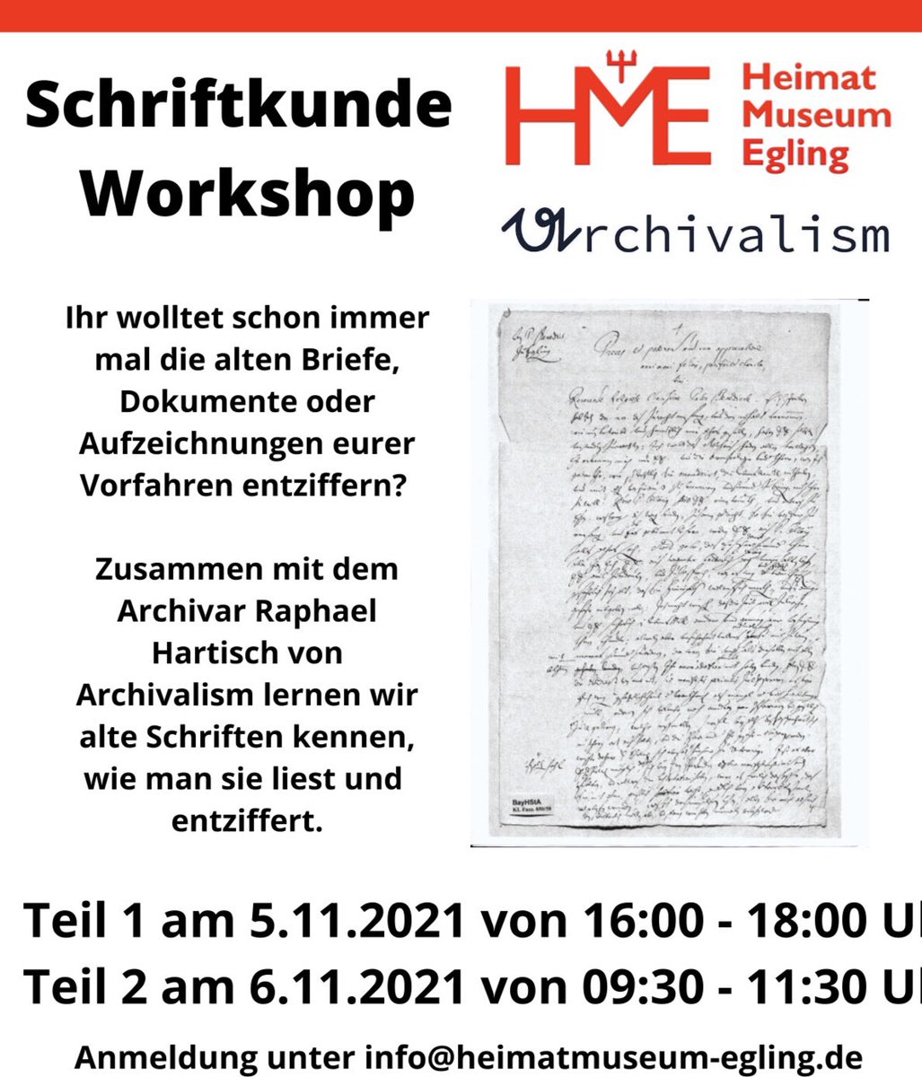 MuseumEgling's tweet photo. Wir freuen uns auf @RaphaelHartisch von @archivalism im #HeimatmuseumEgling! Mitglieder, Partner und Interessierte Bürger*innen kommen heute zusammen! 
#Geschichtsvereine21 #Museum #Archiv https://t.co/p7DBMptHbe