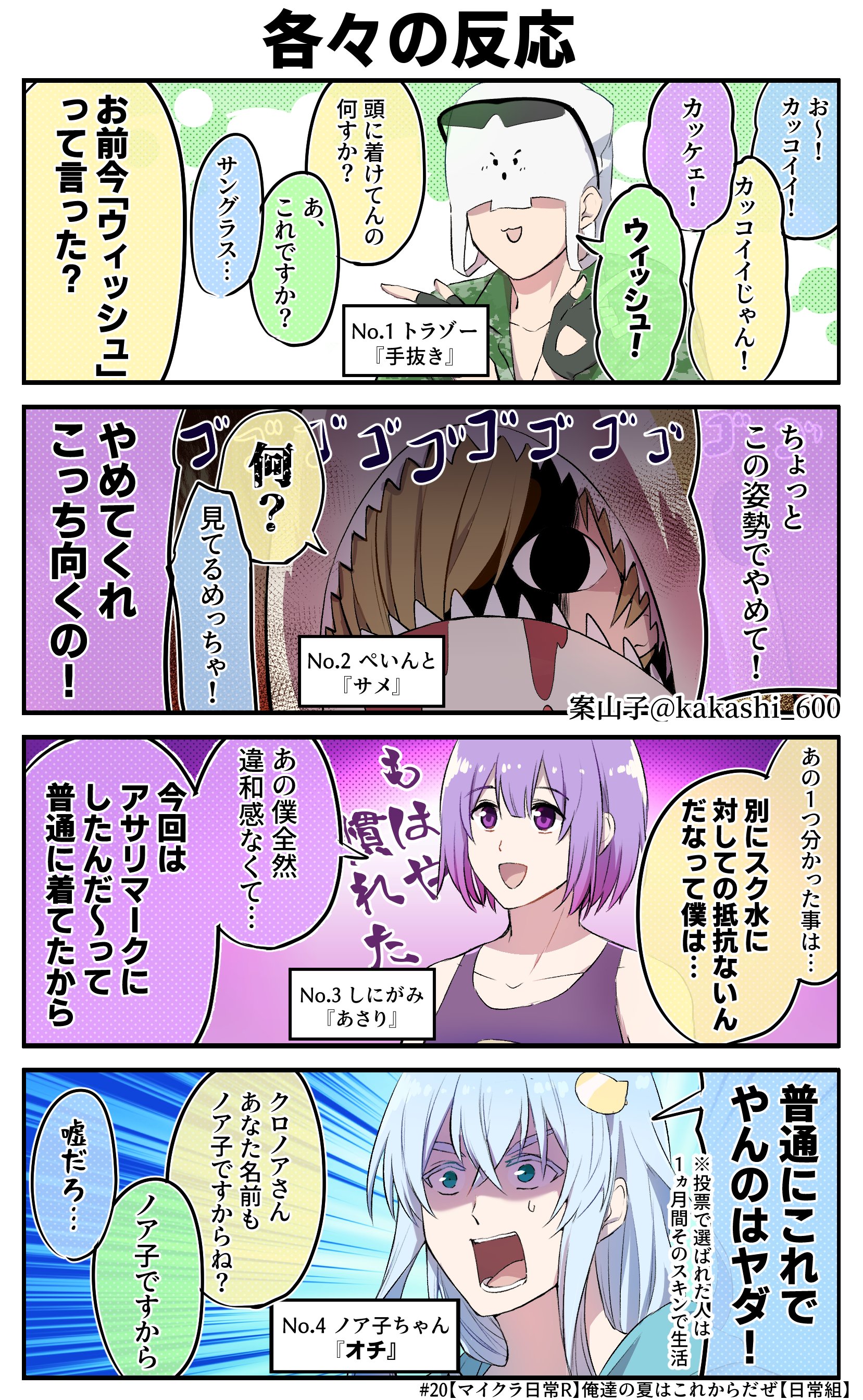 案山子 マイクラ日常rパート 毎年時期がずれるのも恒例になってるの日常組らしくて好き T Co Qrklpbkkjh Twitter