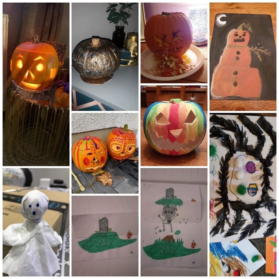 stdavidsparentc's tweet image. Check out these spooky creations! Lots of entries to the parent council craft competition. @stdavidsPS_ELC