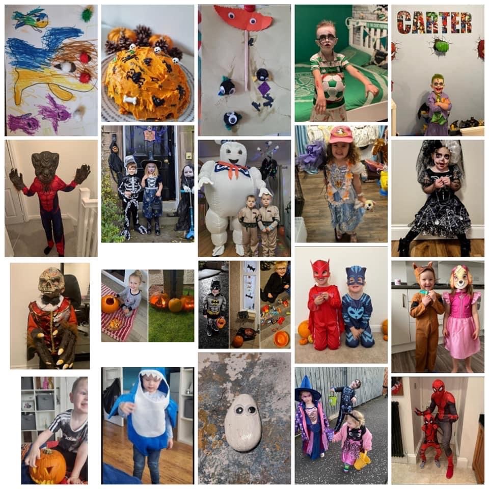 stdavidsparentc's tweet image. Check out these spooky creations! Lots of entries to the parent council craft competition. @stdavidsPS_ELC