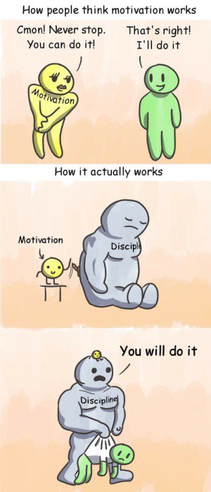 DamraBasil's tweet photo. "Motivation gets you going, but discipline keeps you growing." https://t.co/QsB81ICdql