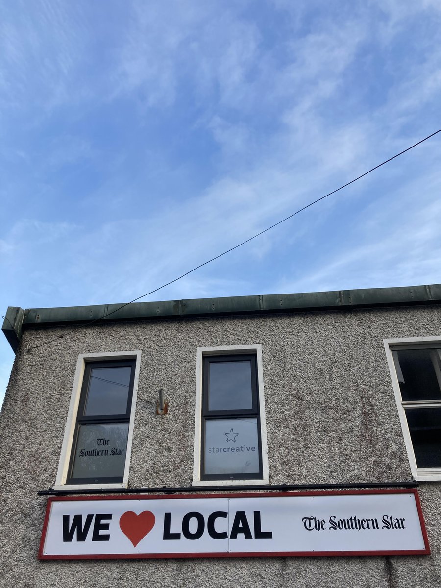 We like our new sign at Southern Star HQ! Simple and to the point <a href="/SouthernStarIRL/">The Southern Star</a>