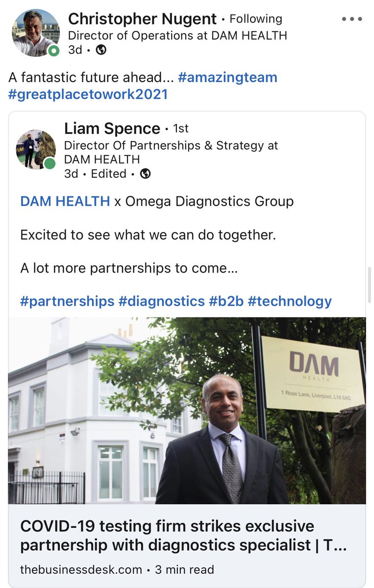 Shredz90's tweet photo. #ODX

‘’A fantastic future ahead.’’ 📈

@DamHealth 🤝 @OmegaDiagnostic https://t.co/H3C7NoJaZA