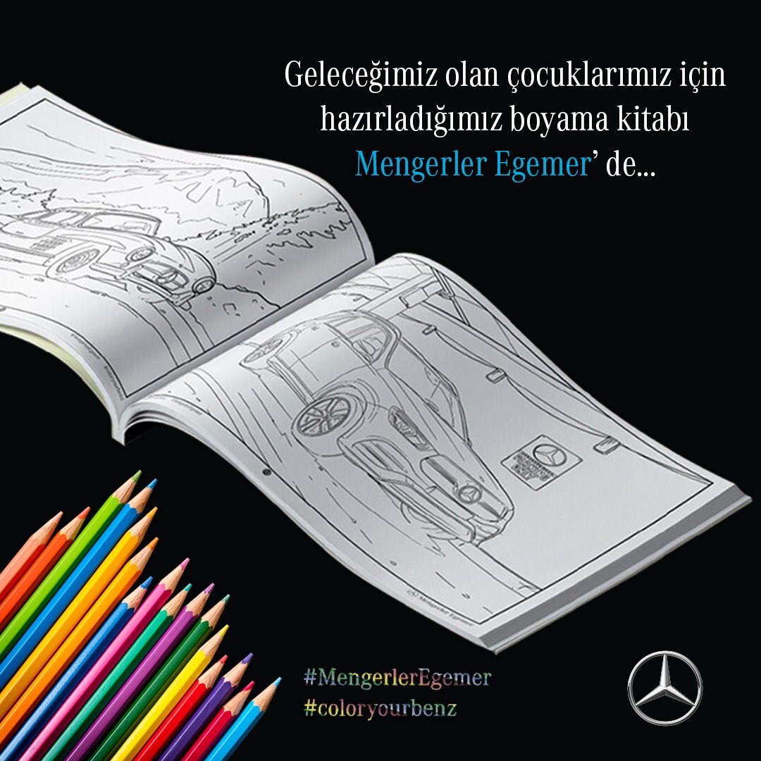 mengerleregemer's tweet photo. Geleceğimiz olan çocuklarımız için hazırladığımız boyama kitabımız Mengerler Egemer Servis ve Showroom’unda sizleri bekliyor!
#MercedesBenz
#MercedesBenzTürkiye #MengerlerEgemer #coloryourbenz https://t.co/ZGsSU2LU9x