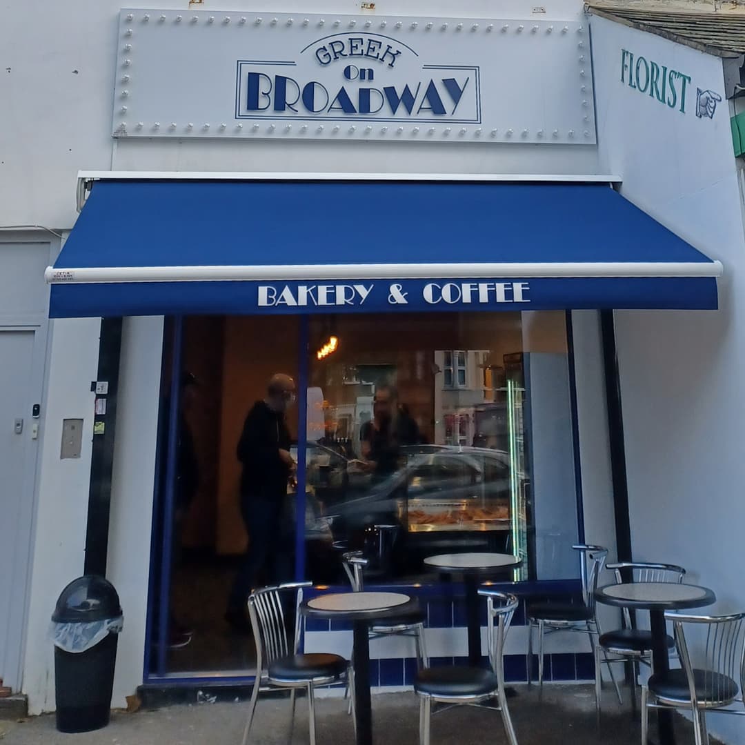 WeAreSoChi's tweet photo. We stopped by Greek on Broadway in #HighamsPark on their opening day this week to sample their absolutely delicious #baklava  and meet the lovely family on their first day.

We couldn't recommend highly enough- great to see new businesses in the community!

#SoChiLondon https://t.co/SFpS7EJR8w