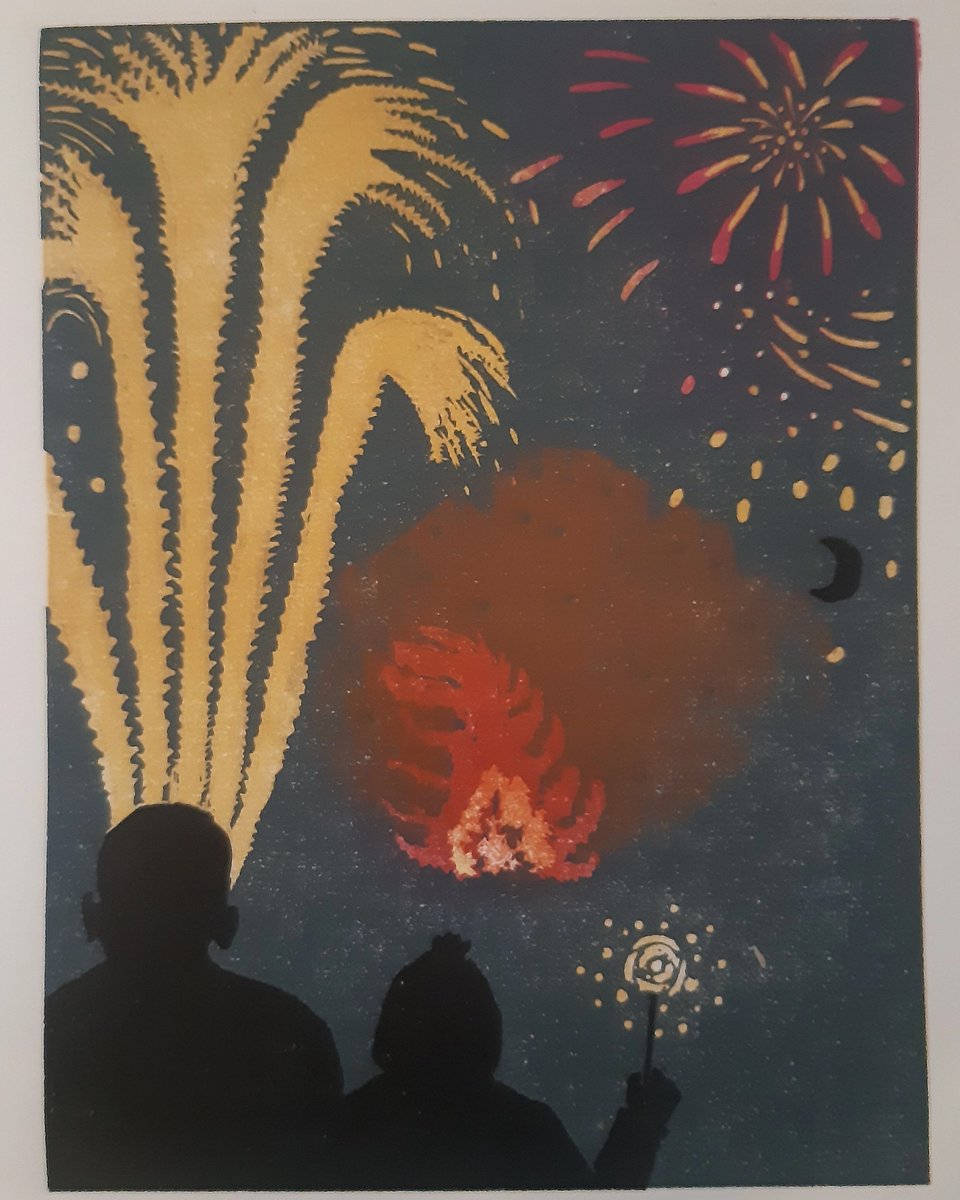Guy Fawkes Night. 'The only man ever to enter Parliament with honest intentions'...
#BonfireNight #FireworksNight #GuyFawkes #printmaking #contemporaryart
