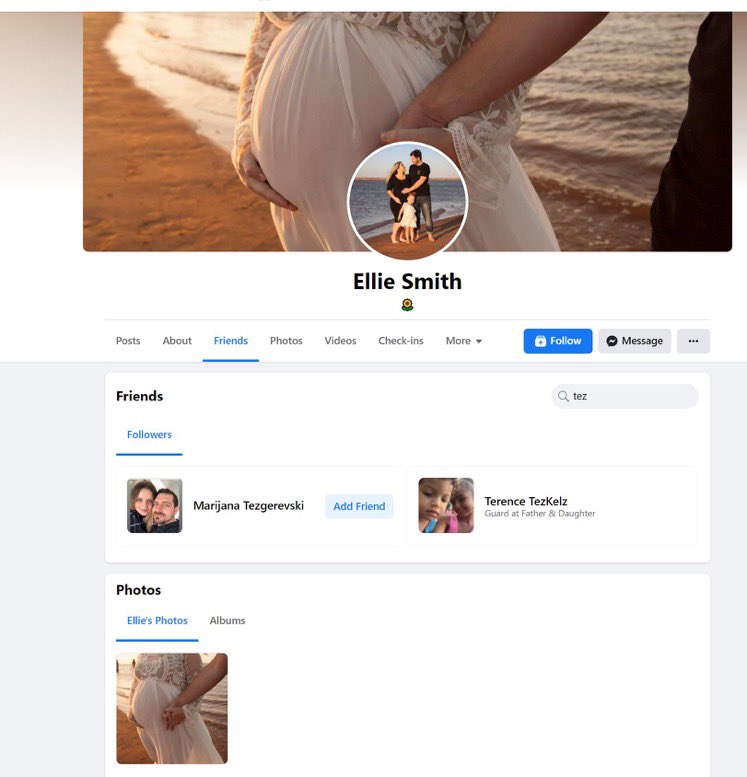 SundayCoffeeX's tweet photo. #cleosmith “abductor” is friends with her mum Ellie on facebook… just saying. https://t.co/9DQ3GiYIDM
