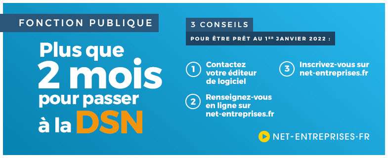 #fonctionpublique, plus que 2 mois pour entrer en #DSN ! Consultez les webinaires des Rencontres extras de la #protectionsociale animés par les #comitésrégionaux pour être prêt le jour J ! C'est ici : bit.ly/3GSydv7 
<a href="/dgafp/">Fonction publique 🇫🇷</a> <a href="/caissedesdepots/">Caisse des Dépôts</a> <a href="/CPAM/">CPAM</a> <a href="/DSN_infos/">DSN-info / Compte fermé ❌</a> ...