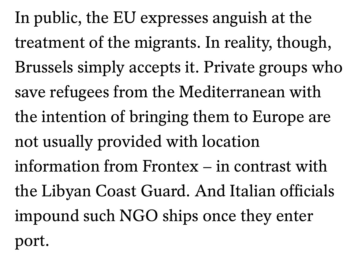 Depressing and important read on the new normal at the European border