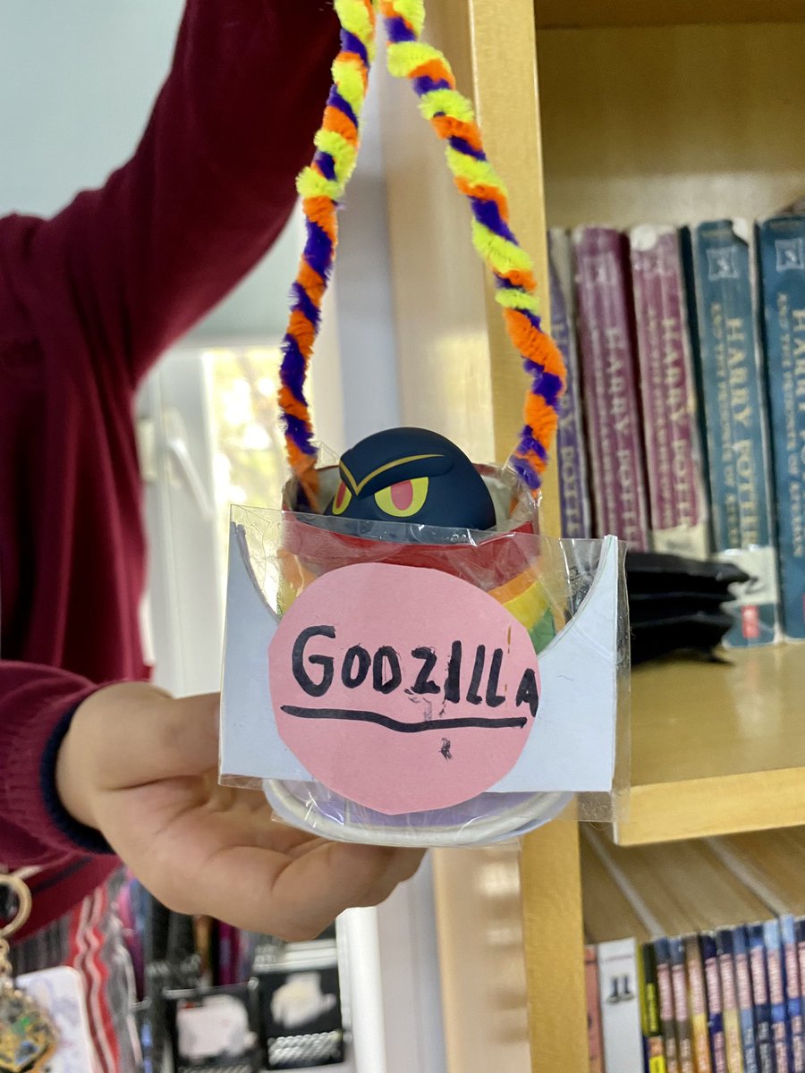 MurrChris's tweet photo. Friday’s #STEM challenge had students using #designthinking to create a zip line carrier for Godzilla. Students really impressed me with their testing and design improvements #MyCISB https://t.co/XDSO0U5J98