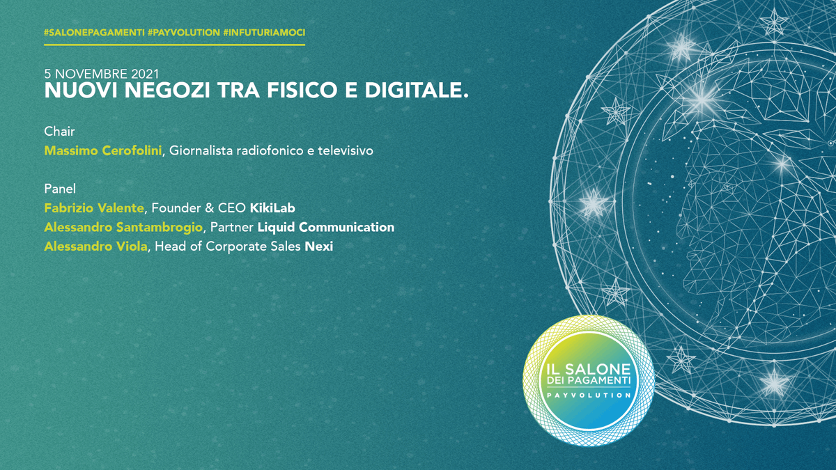 Payvolution's tweet photo. Ora live. 
#salonepagamenti #payvolution #infuturiamoci
#Kikilab
#LiquidCommunication
@nexipayments https://t.co/J47EgsYrXt