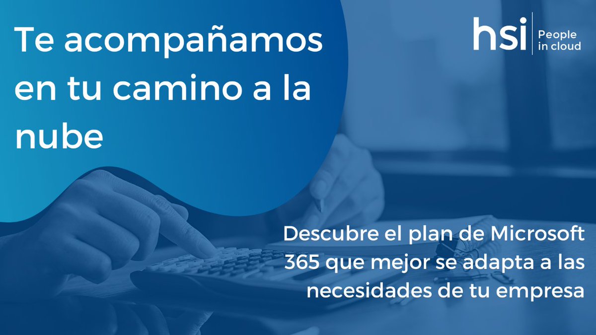 Descubre nuestros nuevos paquetes de migración a la nube de Microsoft 365 ☁️ link.hsi.es/calculadora

Ya puedes calcular el precio de tu viaje a Microsoft 365, según las necesidades y capacidades de tu empresa, con nuestros nuevos planes de #Acompañamientoalanube