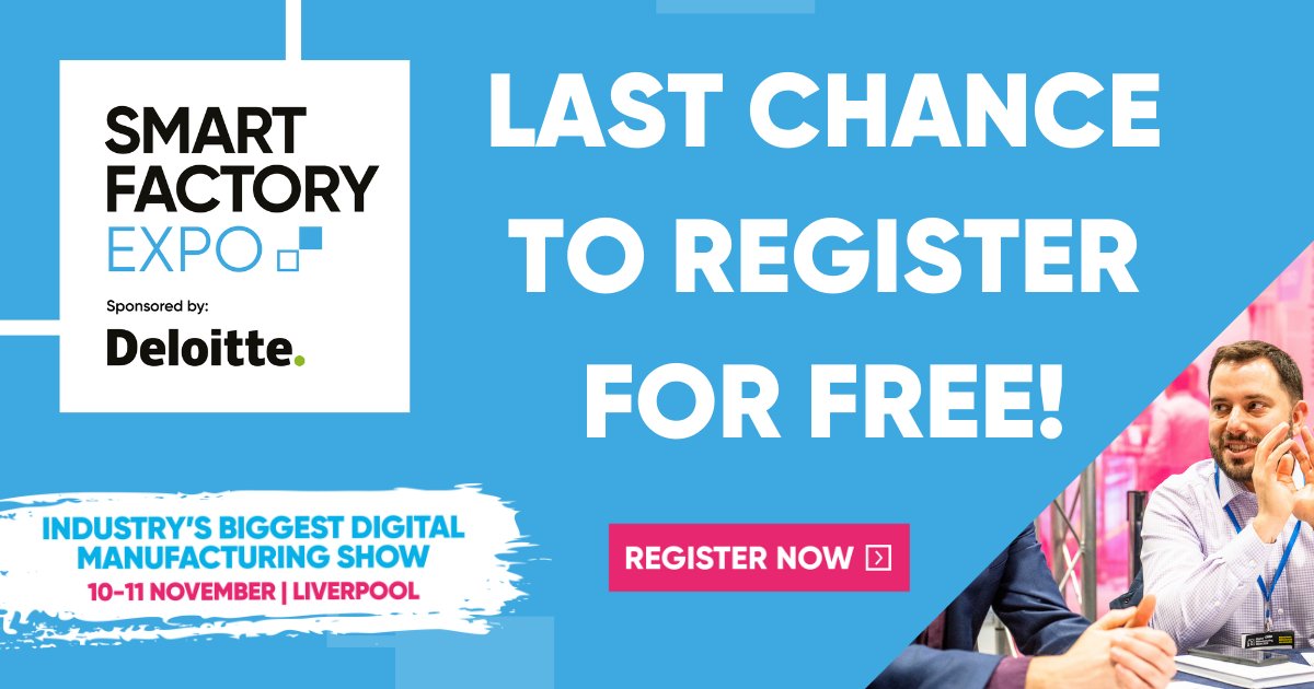 TheManufacturer's tweet photo. Today is your last EVER chance to register for FREE for #SmartFactoryExpo, THE event for manufacturing industry trailblazers looking to revolutionize their businesses! Do not miss out on this incredible opportunity, register TODAY https://t.co/6TqLgYeCkV #DigiMfgWk #Manufacturers https://t.co/YNpbntHgVh